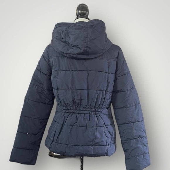 Aeropostale Women's Navy Puffer Jacket Medium - Picture 4 of 8